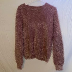 Pink fluffy sweater